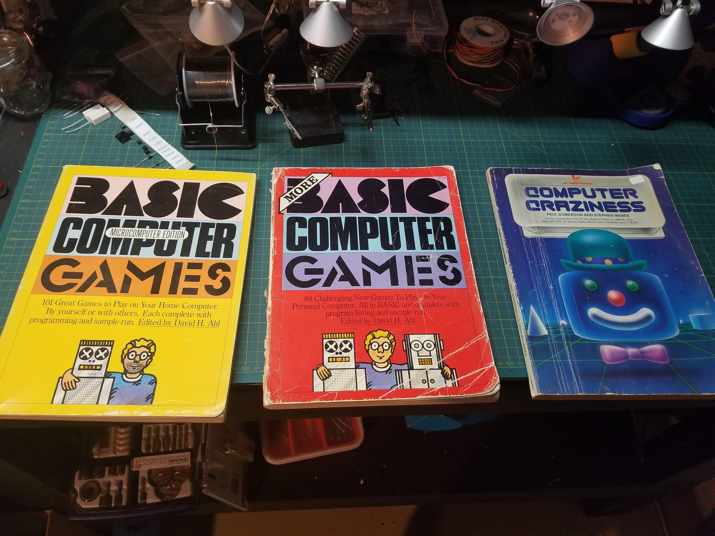 Some of the programming books I still have from when I was a kid