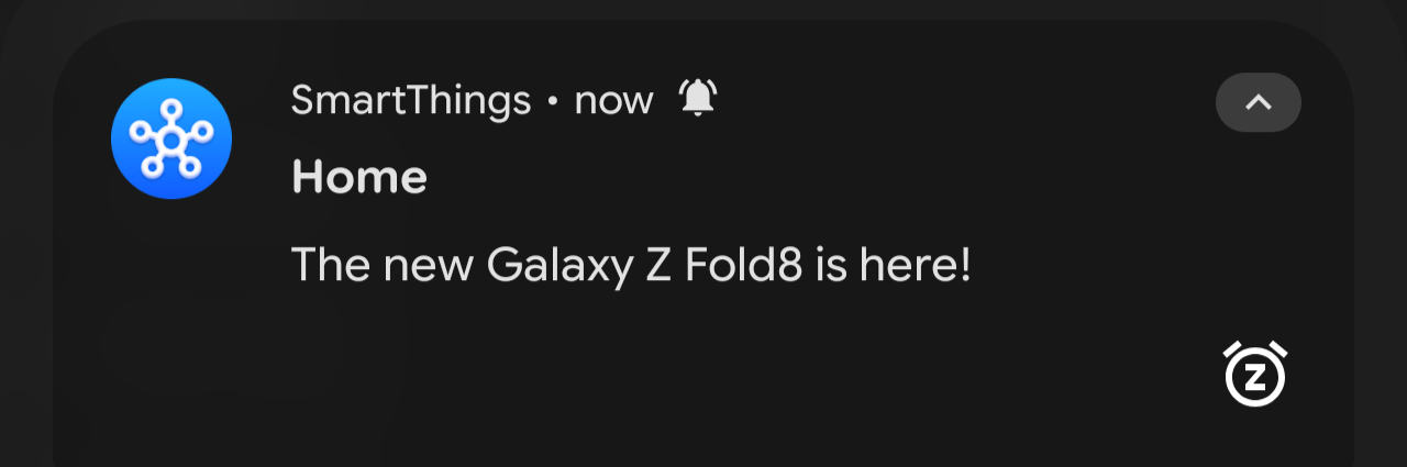 SmartThings notification from my dishwasher to buy a new phone